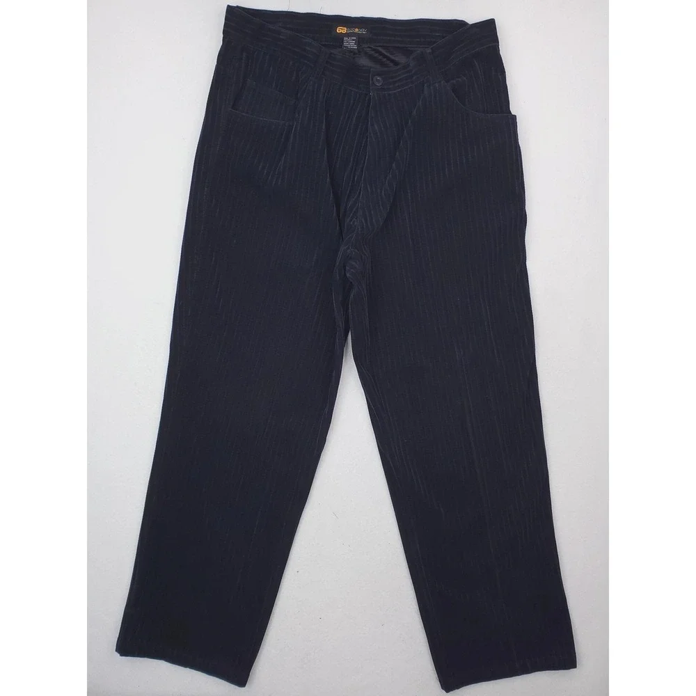 Vintage Godbody Track Suit Mens 2XL Blue Corduroy Velour Wide Wale Hip Hop Y2K